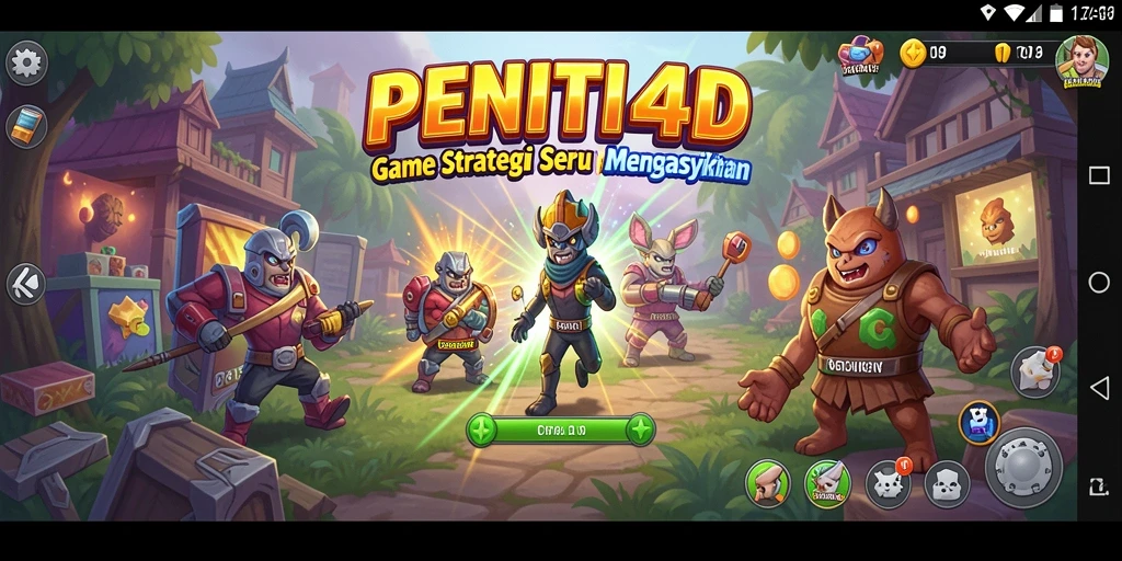 Tampilan gameplay seru dan dinamis dari PENITI4D.