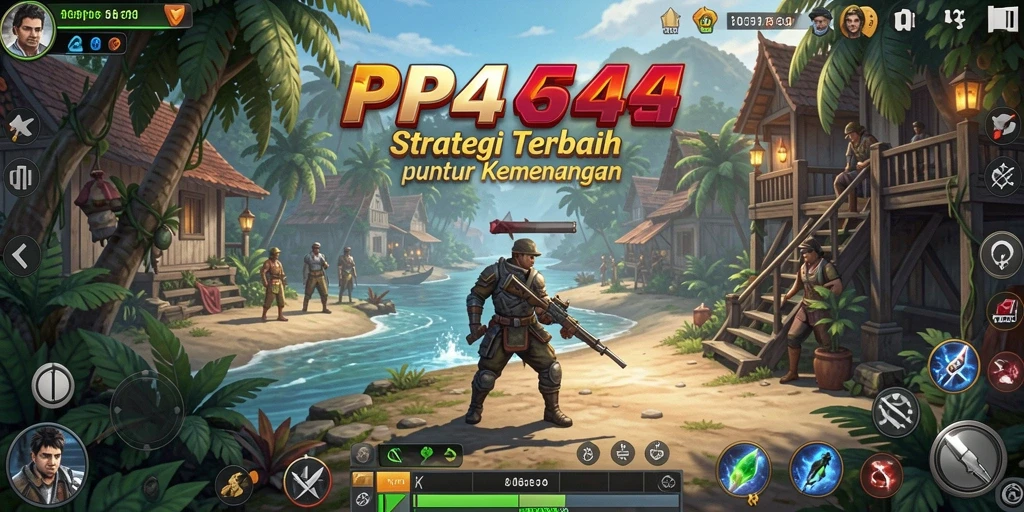 Screenshot utama PP444 menampilkan aksi seru dan strategi yang mendebarkan.