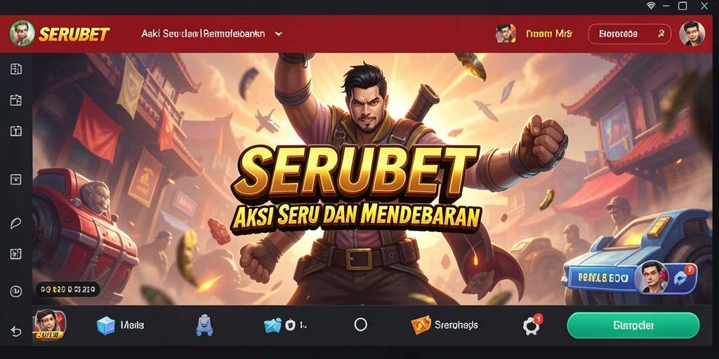 Tampilan gameplay <strong>SERUBET</strong> yang penuh aksi mendebarkan.