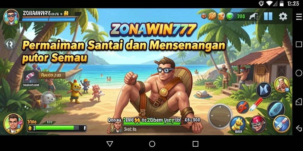 Screenshot gameplay ZONAWIN777 menunjukkan aksi seru dalam permainan Casual.